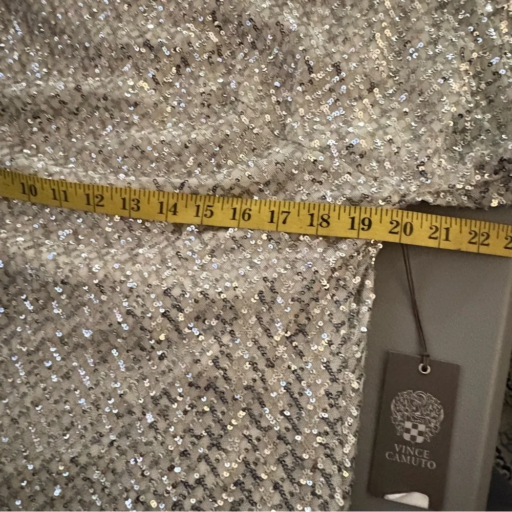 Vince Camuto short sleeve sequined shift dress sz 6 New - Picture 11 of 13